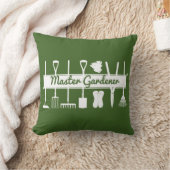 シンプルモダンフォレストグリーンマスターガーデナー クッション (ブランケット)