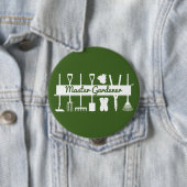 シンプルモダンフォレストグリーンマスターガーデナー 缶バッジ (インサイチュ)