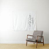 シンプルモダンブライダルシャワー背景 タペストリー (インサイチュ(横))