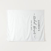 シンプルモダンブライダルシャワー背景 タペストリー (正面(横))