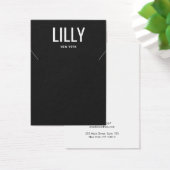 シンプルモダンブラックネックレスブレスレットディスプレイカード (デスク)