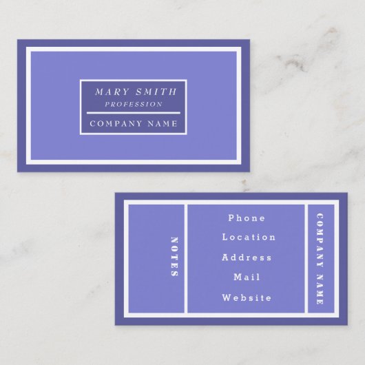 シンプルモダンブルーアイルランド 名刺 (正面/裏面)