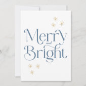 シンプルモダンブルーストライプメリー シーズンカード (正面)