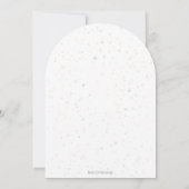 シンプルモダンブルーバルーン1stバースデーアーチ 招待状 (裏面)