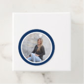 シンプルモダンブルーフォト卒業 フェイバータグ (インサイチュ)