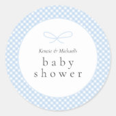 シンプルモダンブループライド弓 ラウンドシール (正面)