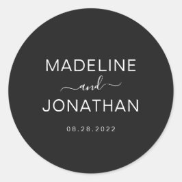 シンプルモダンブ結婚ラック夫婦 ラウンドシール