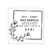 シンプルモダンプロフェッショナルはっきりしたリース ラバースタンプ (インプリント)