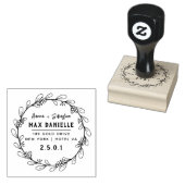 シンプルモダンプロフェッショナルはっきりしたリース ラバースタンプ (押印)