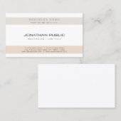 シンプルモダンプロフェッショナルエレガントプレーン企業の 名刺 (正面/裏面)