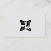 シンプルモダンプロフェッショナルグレーモノグラムのスクリプト 名刺 (裏面)