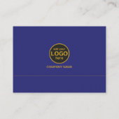 シンプルモダンプロフェッショナルダークカラー追加ロゴバス 名刺 (裏面)