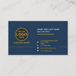 シンプルモダンプロフェッショナルダークカラー追加ロゴバス 名刺