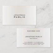 シンプルモダンプロフェッショナルテンプレートエレガントトレンディー 名刺 (正面/裏面)
