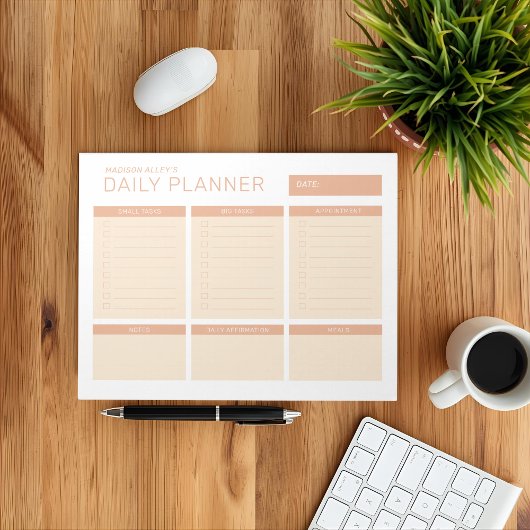 シンプルモダンプロフェッショナルデイリープランナー ノートパッド