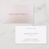 シンプルモダンプロフェッショナルトレンディーエレガントテンプレート 名刺 (正面/裏面)