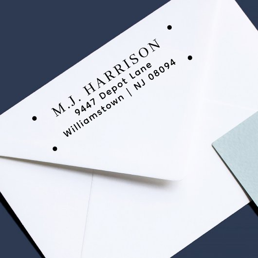 シンプルモダンプロフェッショナル差出人住所 セルフインキングスタンプ