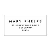 シンプルモダンプロフェッショナル差出人住所 ラバースタンプ (インプリント)