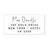 シンプルモダンプロフェッショナル差出人住所 ラバースタンプ (インプリント)