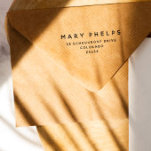 シンプルモダンプロフェッショナル差出人住所 ラバースタンプ