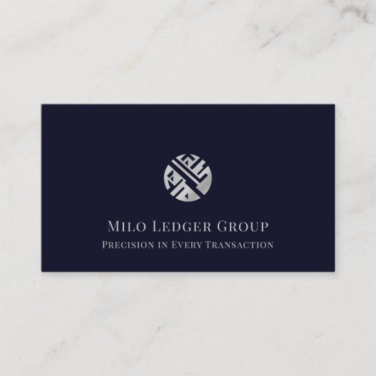 シンプルモダンプロフェッショナル 名刺 (正面)