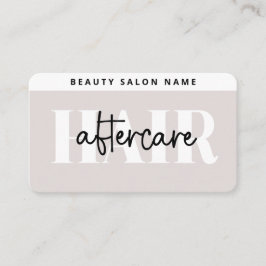 シンプルモダンヘアの後の髪の気に拡張気にり 名刺