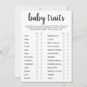 シンプルモダンベビー | クラシック 招待状 (正面)