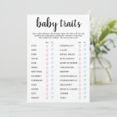 シンプルモダンベビー | クラシック 招待状 (スタンド正面)