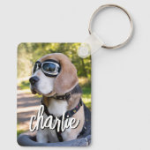 シンプルモダンペットの写真名 キーホルダー (裏面)