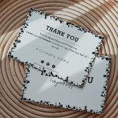 シンプルモダンホワイトビジネスお礼ノートカード サンキューカード