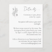 シンプルモダンボホモノグラムマンダラ結婚ズ エンクロージャーカード (正面)