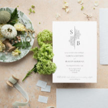 シンプルモダンボホモノグラムマンダラ結婚ズ