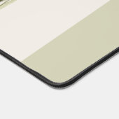 シンプルモダンボホワイルドフラワーオンセージグリーン デスクマット (コーナー)