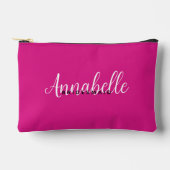 シンプルモダンマゼンタピ結婚ンカスタムク アクセサリーポーチ (正面)