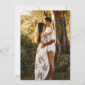 シンプルモダンミニマエレガントラ結婚ム写真 招待状 (裏面)