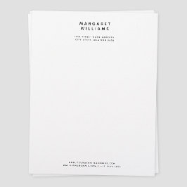 シンプルモダンミニマエレガントーOffice Letterhead レターヘッド