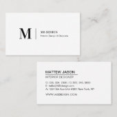 シンプルモダンミニマリスト 名刺 (正面/裏面)