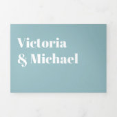 シンプルモダンミニマルの三重招待状 三つ折り招待状 (カバー)