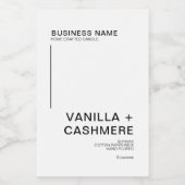 シンプルモダンミニマルろうそく フードラベル (シングルラベル)