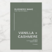 シンプルモダンミニマルろうそく フードラベル (シングルラベル)