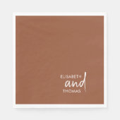 シンプルモダンミニマルエレガント紙 スタンダードランチョンナプキン (正面)
