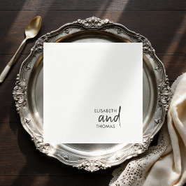 シンプルモダンミニマルエレガント紙 スタンダードランチョンナプキン