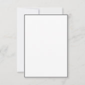 シンプルモダンミニマルスクリプスタイリッシュト セーブザデート (裏面)