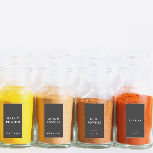 シンプルモダンミニマルスパイスジャールキッチンコンテナ シール