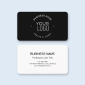 シンプルモダンミニマルテンプレート |白黒 名刺