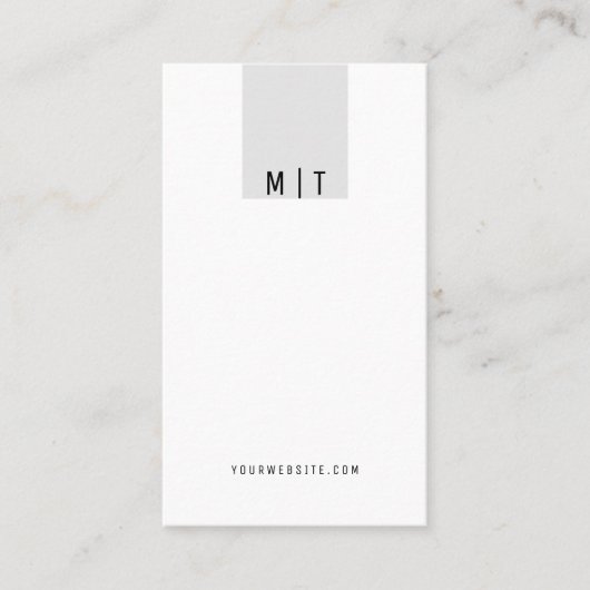 シンプルモダンミニマルトレンディー 名刺 (正面)