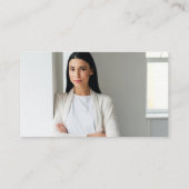 シンプルモダンミニマルプロフェッショナル写真ロゴ 名刺 (裏面)