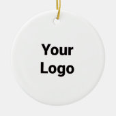 シンプルモダンミニマルモノグラエレガントムスタイルトート セラミックオーナメント (正面)