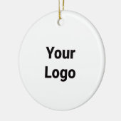 シンプルモダンミニマルモノグラエレガントムスタイルトート セラミックオーナメント (左)