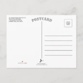 シンプルモダンミニマルリングや輪婚約 案内ポストカード (裏面)